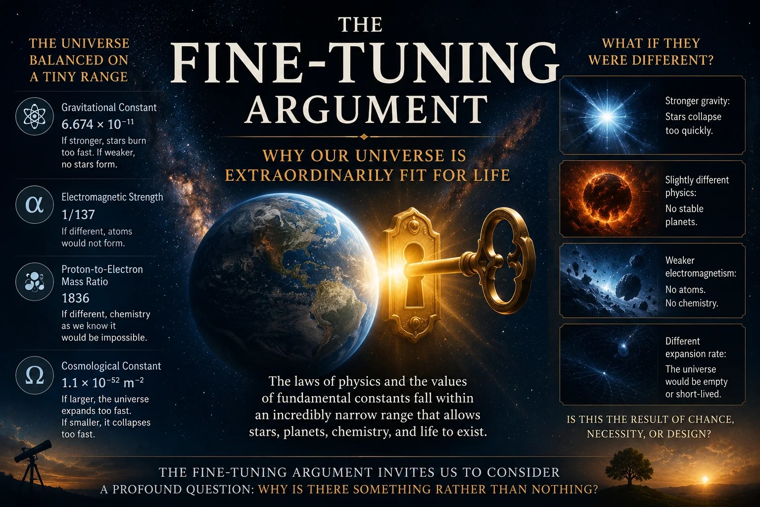 The Fine-Tuned Argument: Evidence for God or Cosmological Coincidence