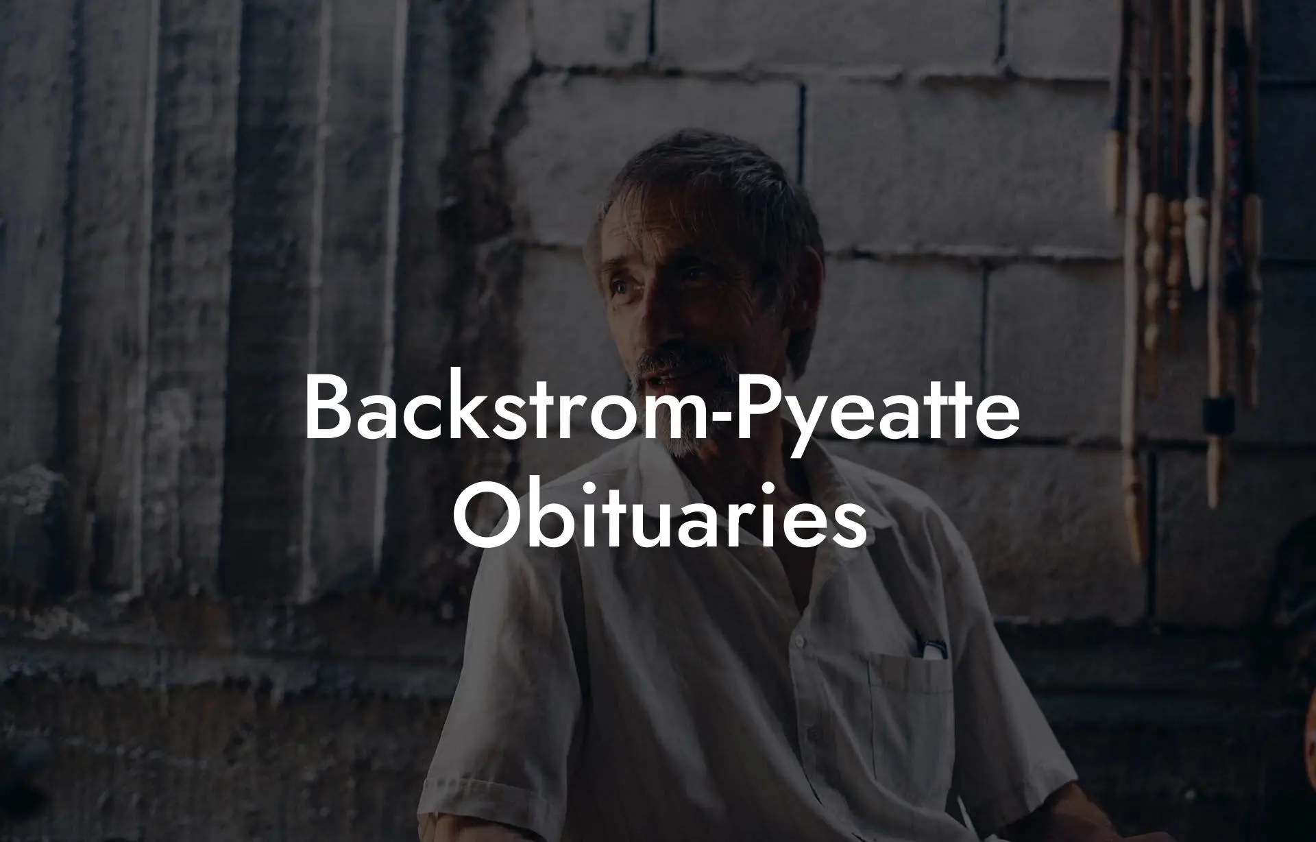 Backstrom-pyeatte obituaries