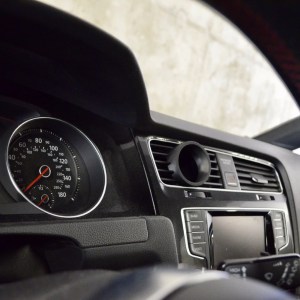 Alternative view of CJM Industries MK7/7.5 GTI & Golf R Single Left Center Vent Gauge Pod 2015+ / 2018015-MK7-S-CV