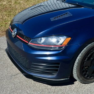 Beri-Backer V2 - MK7 GTI Front Splitter / Lip (2015-2017) Bumper Mounted - 2021115-BBMK7GTIFS