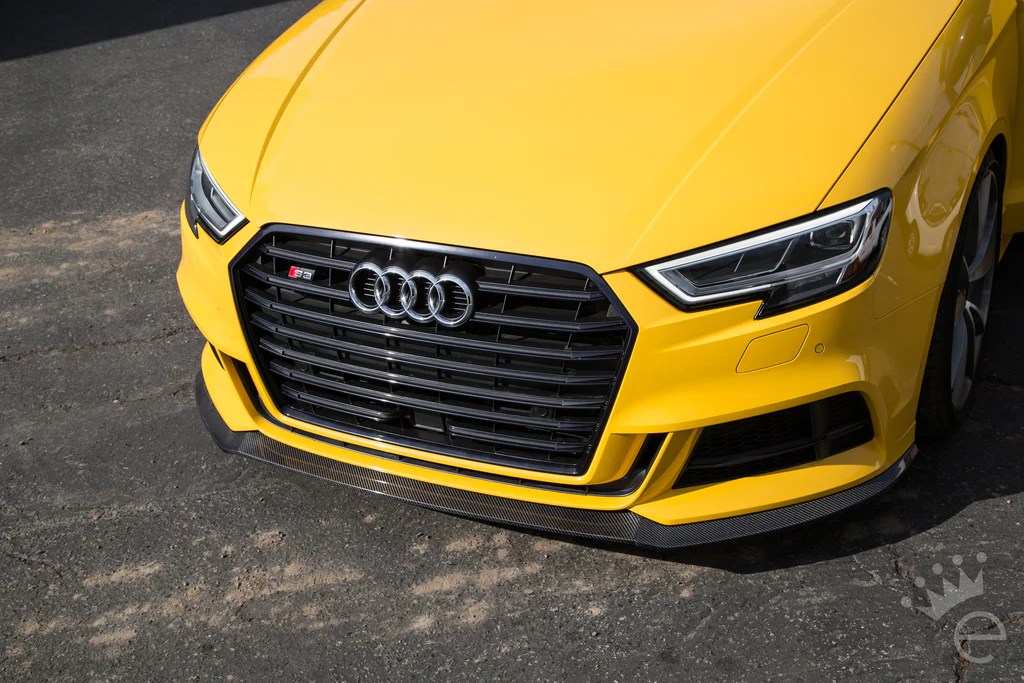 PURE Carbon Fiber Front Lip Splitter / Spoiler For Audi S3 8V (Facelift) - Image 3
