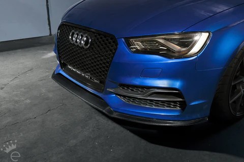 PURE Carbon Fiber Front Lip Splitter / Spoiler For Audi A3 / S3 8V (Pre-Facelift) - Image 10