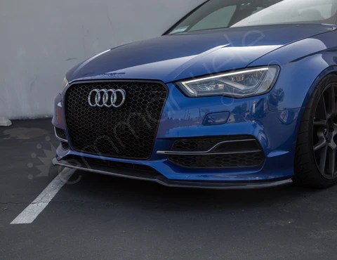 PURE Carbon Fiber Front Lip Splitter / Spoiler For Audi A3 / S3 8V (Pre-Facelift) - Image 8