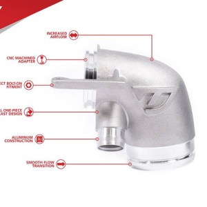 Alternative view of Unitronic MQB Turbo Inlet Elbow - UH012-INA