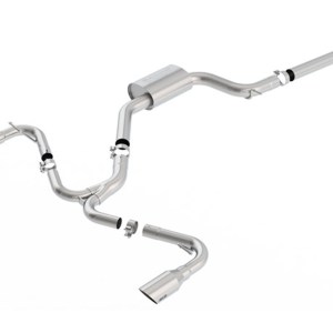 BORLA Cat-Back Exhaust - S-Type - Brushed Stainless Tips For Volkswagen GTI MK7 / 140750SB