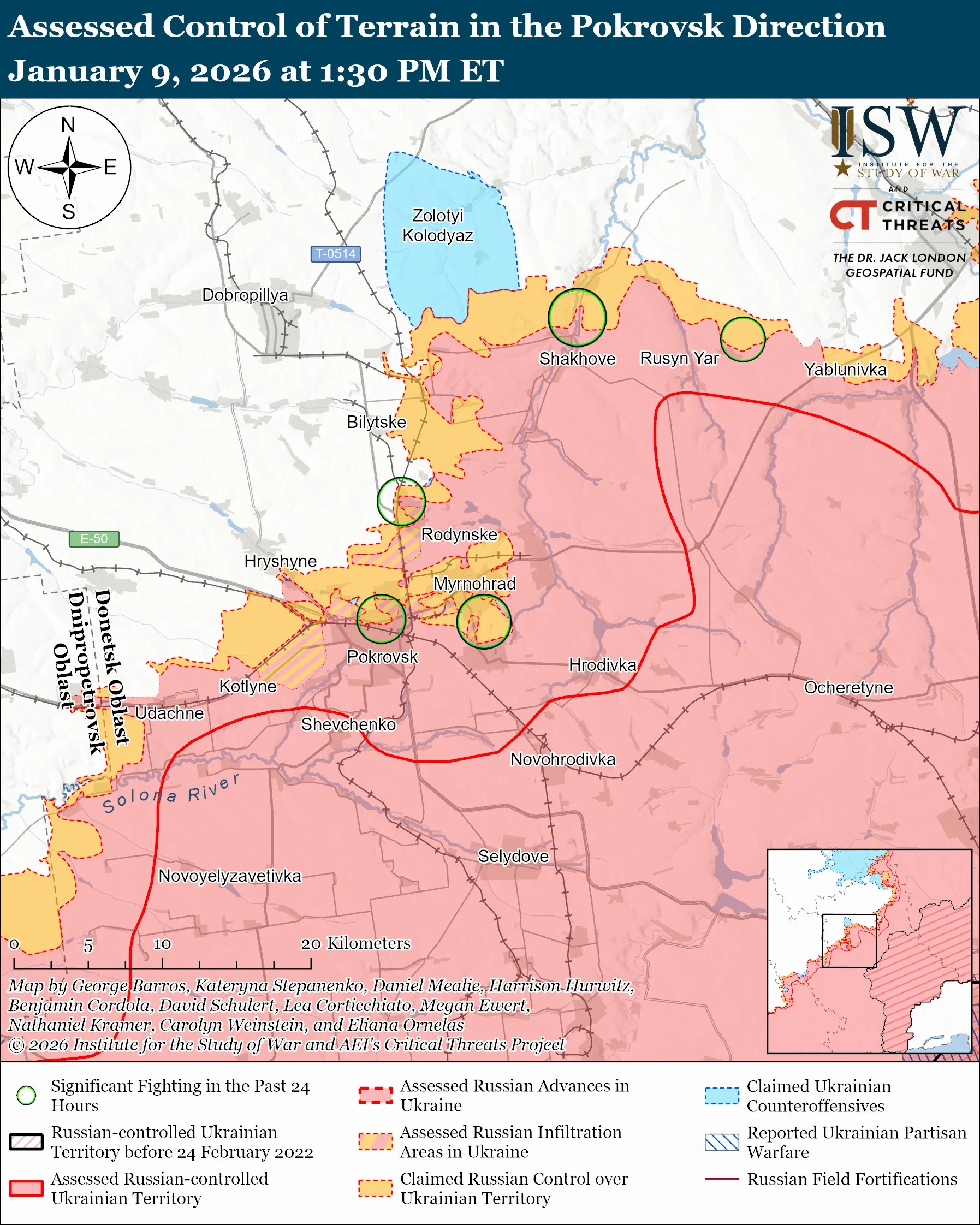 Russian Offensive Campaign Assessment January 9 2026 Eurasia Pokrovsk Direction January 9 2026.webp