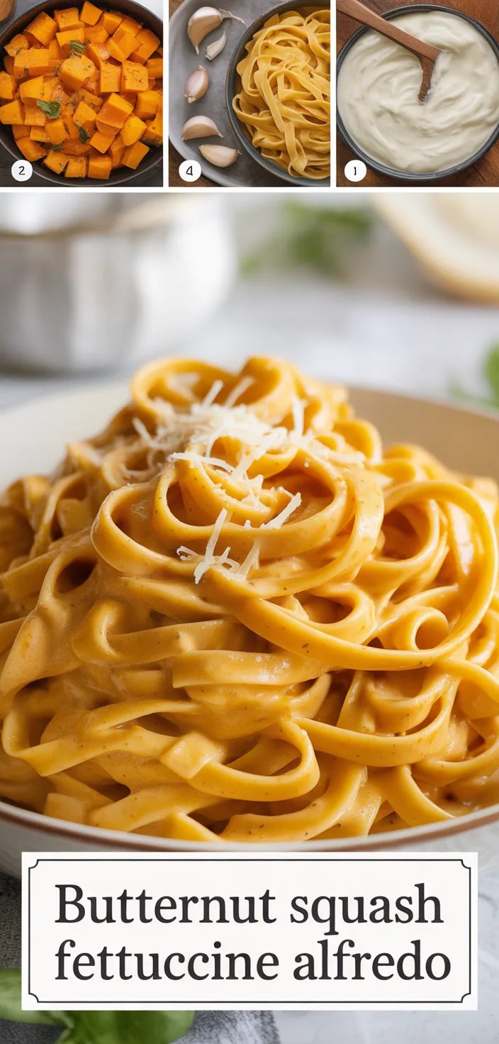 Butternut Squash Fettuccine Alfredo Recipe