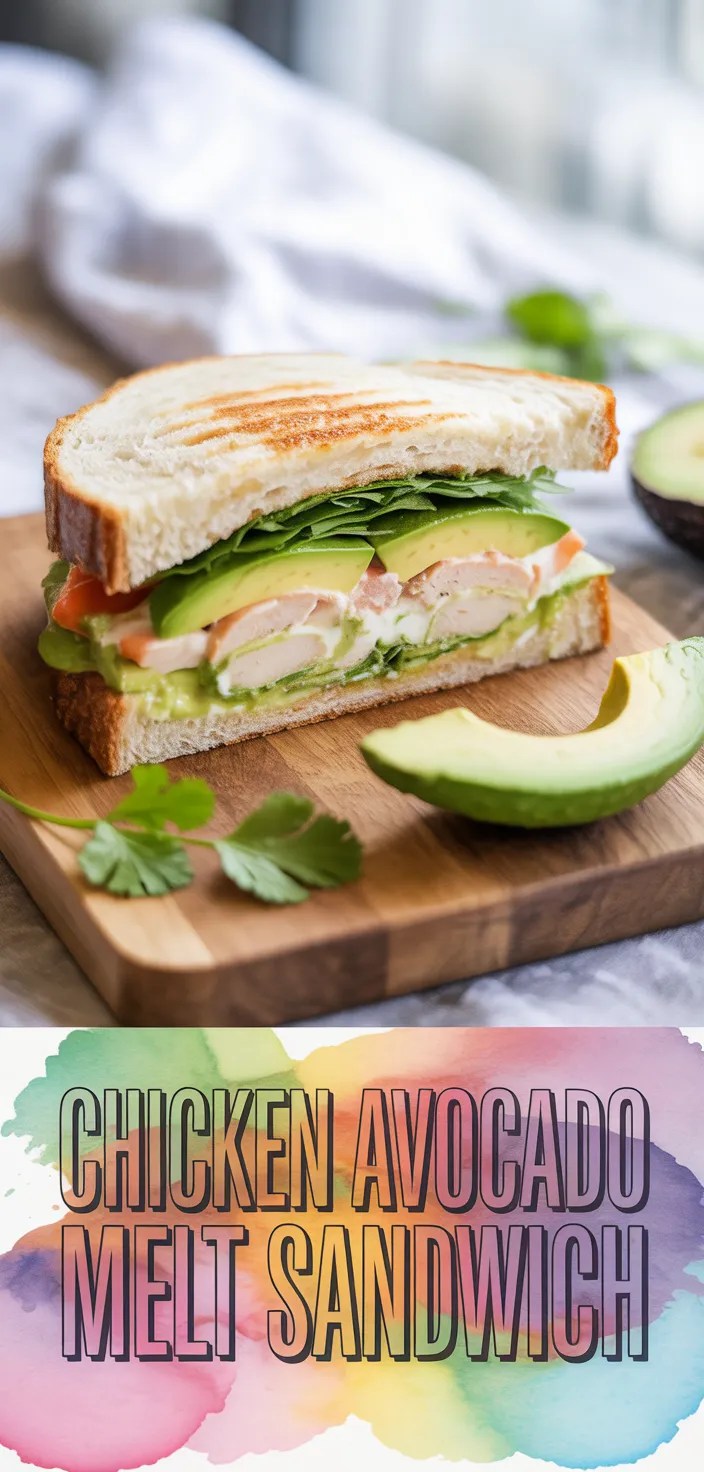 Chicken Avocado Melt Sandwich Recipe
