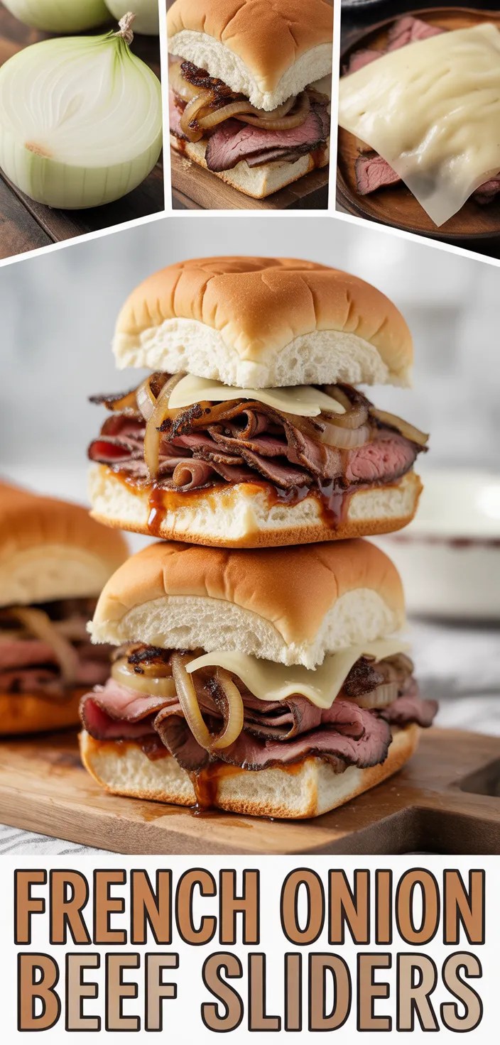 French Onion Beef Sliders Recipe