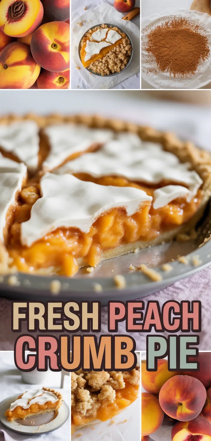Fresh Peach Pie With Crumb Topping Recipe