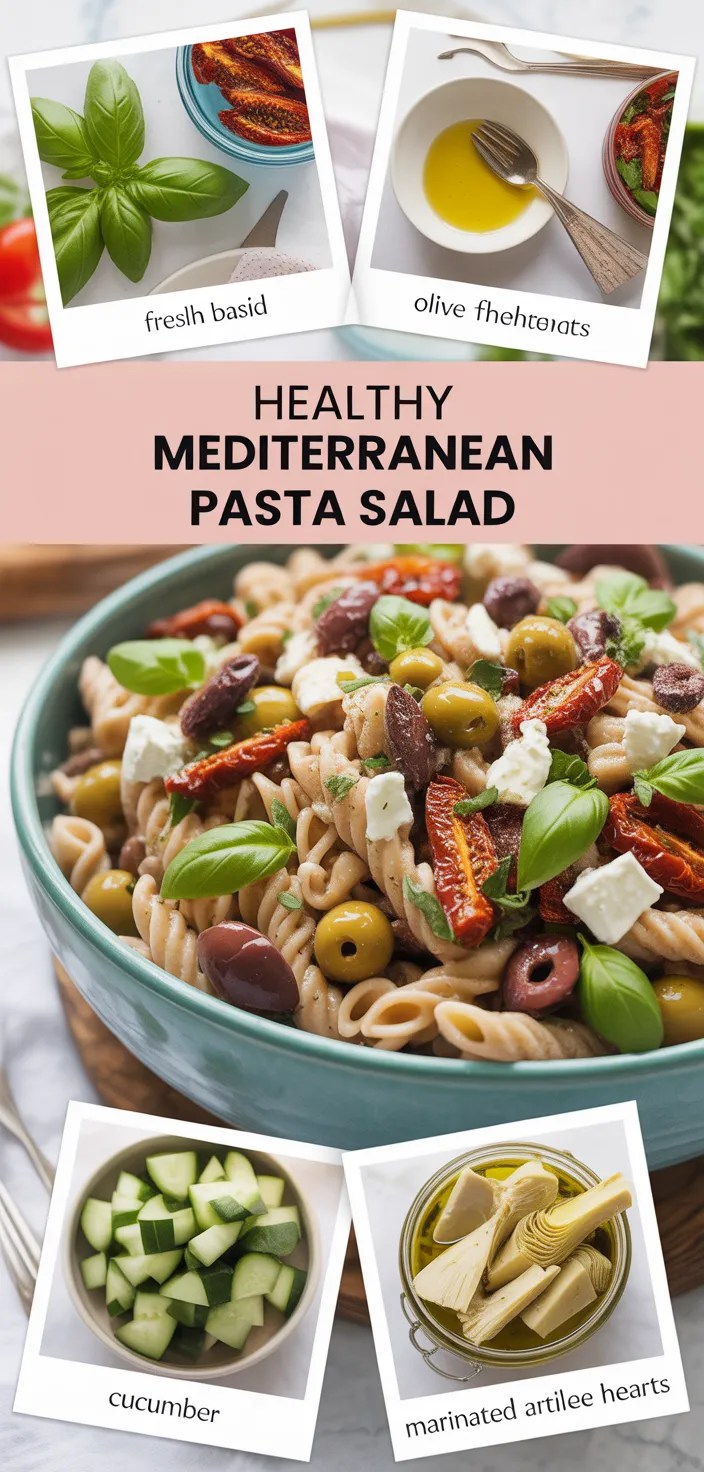 Healthy Mediterranean Pasta Salad Recipe