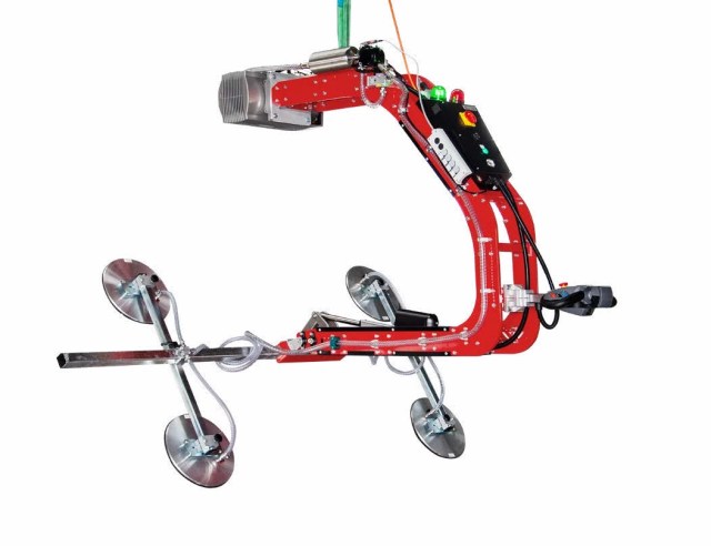 eT-Hover-loop vacuum lifter with turning frame and suction cups