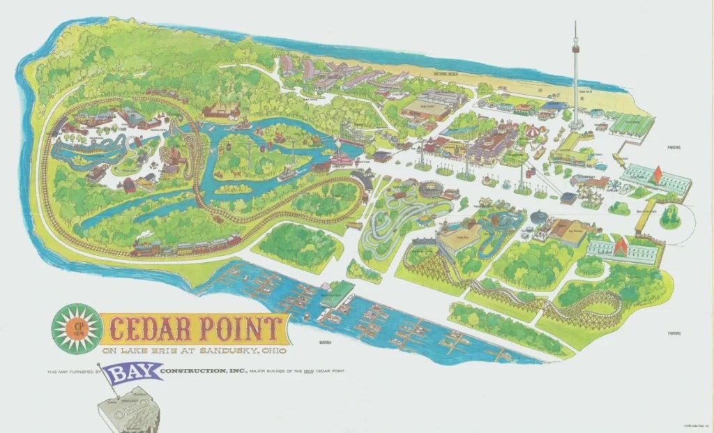 Cedar Point Map And Brochure 2024 1961 Net Cedar Point Map 1969