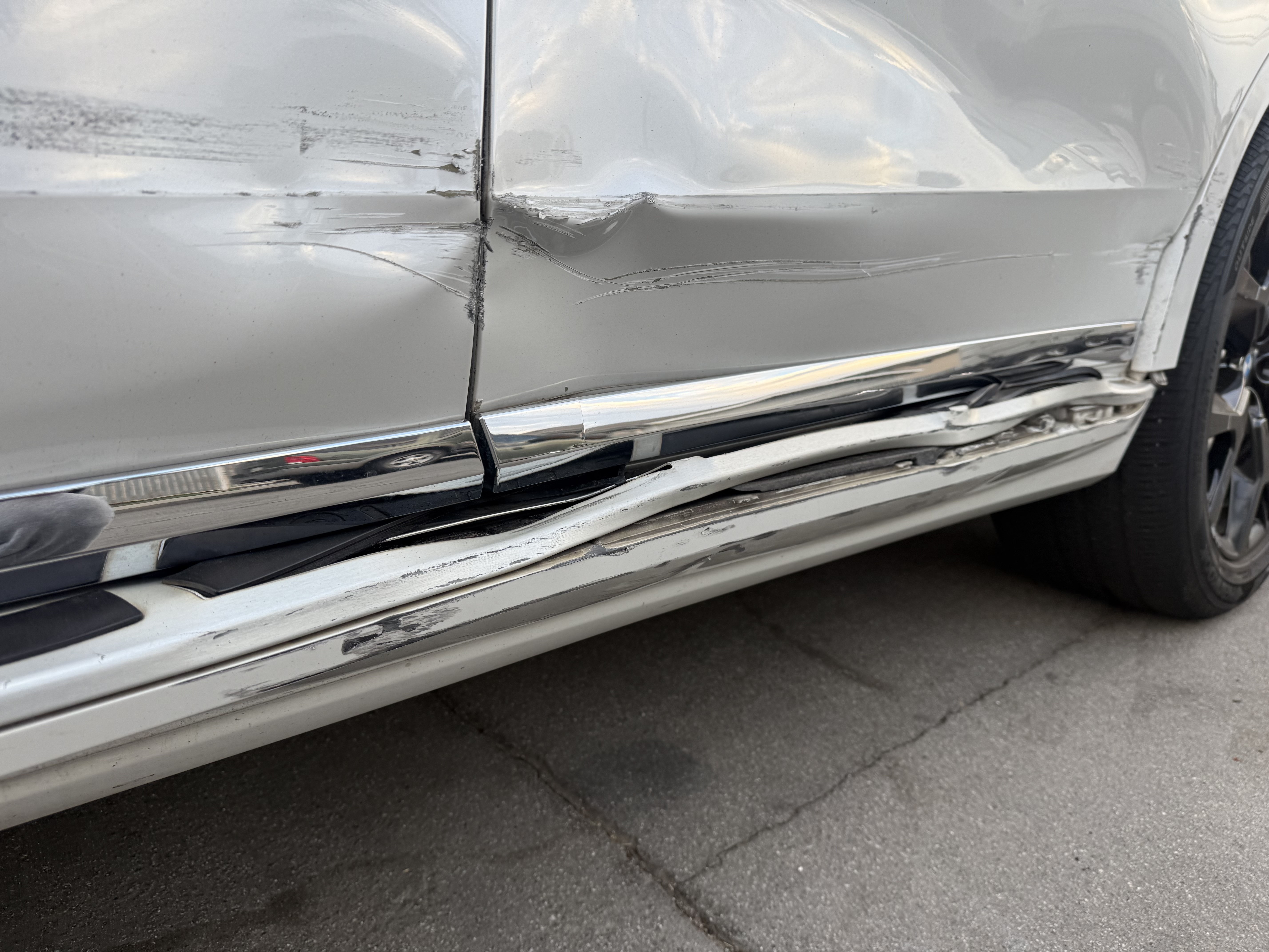 Vehicle repair in progress