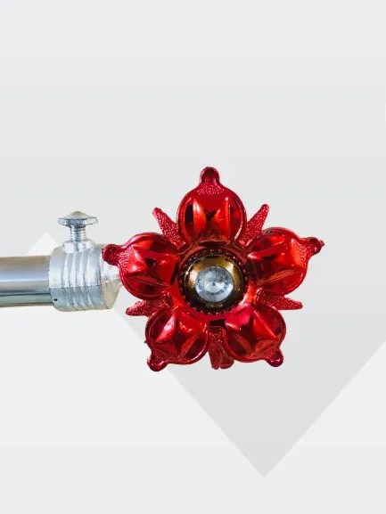 flower curtain rod holder