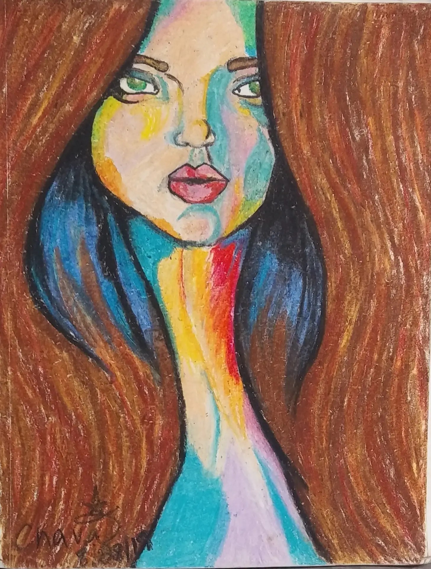 Pastel drawing