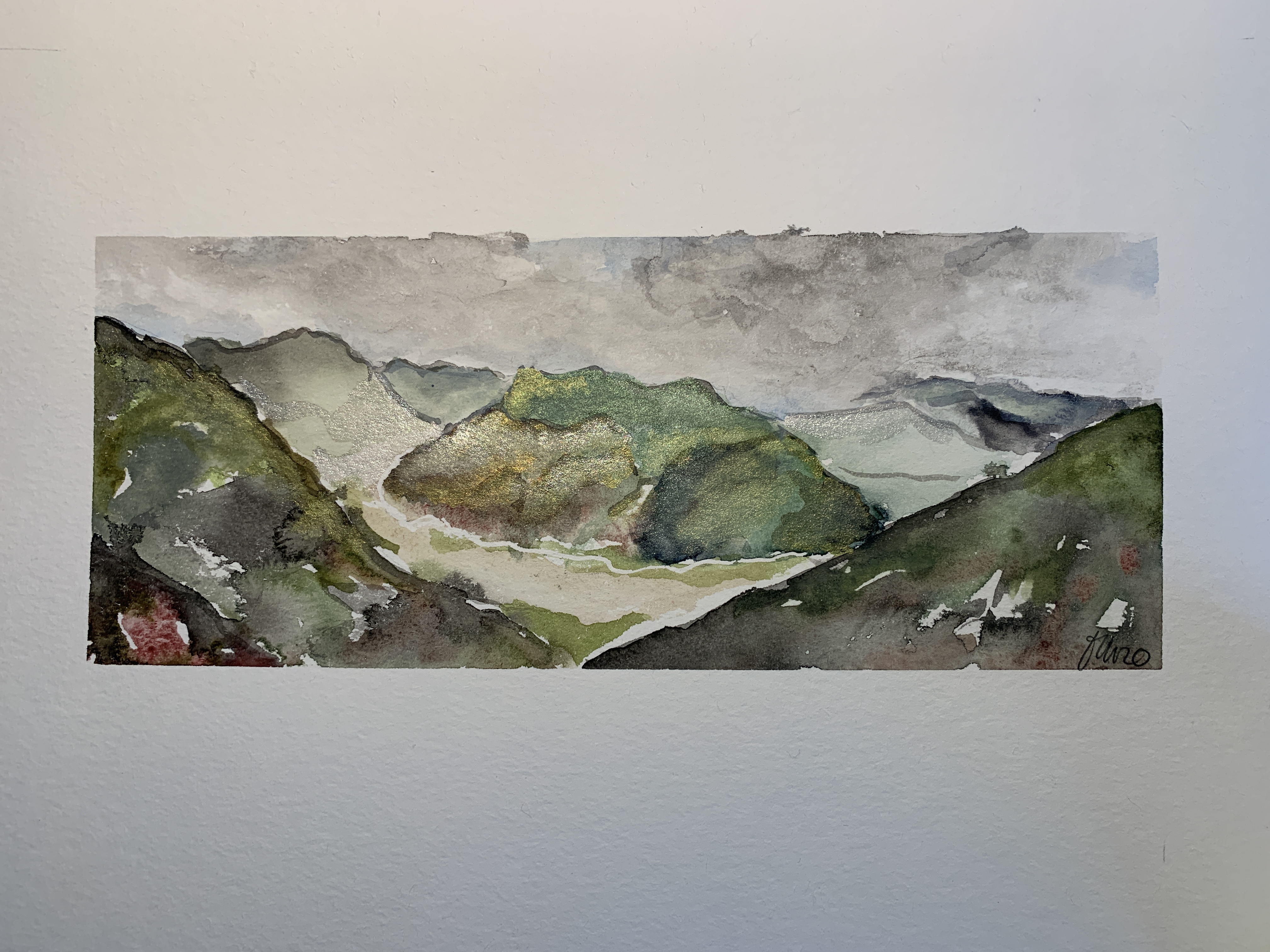 Aquarell "la Fouly"