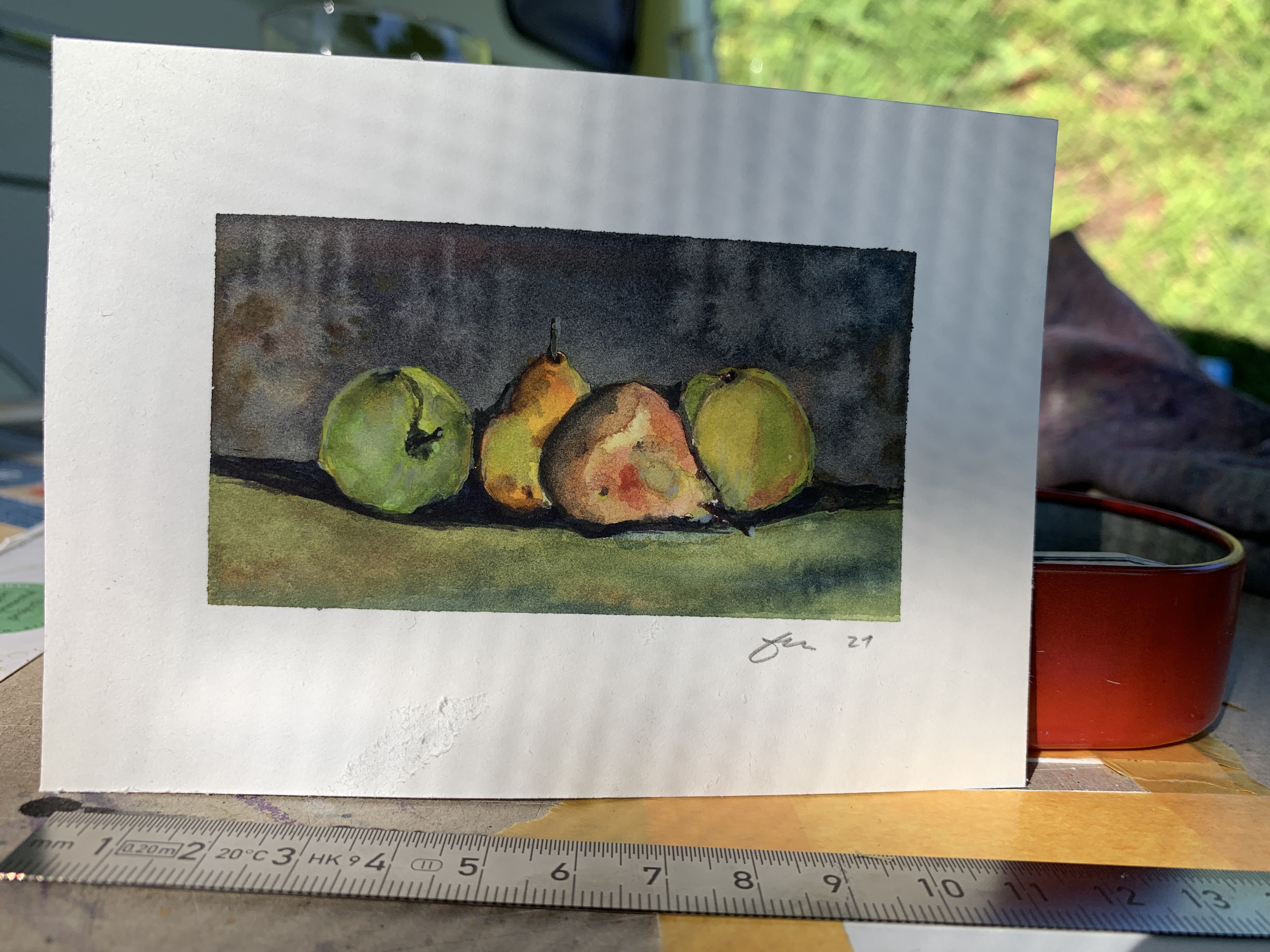 Aquarell "Birnen"
