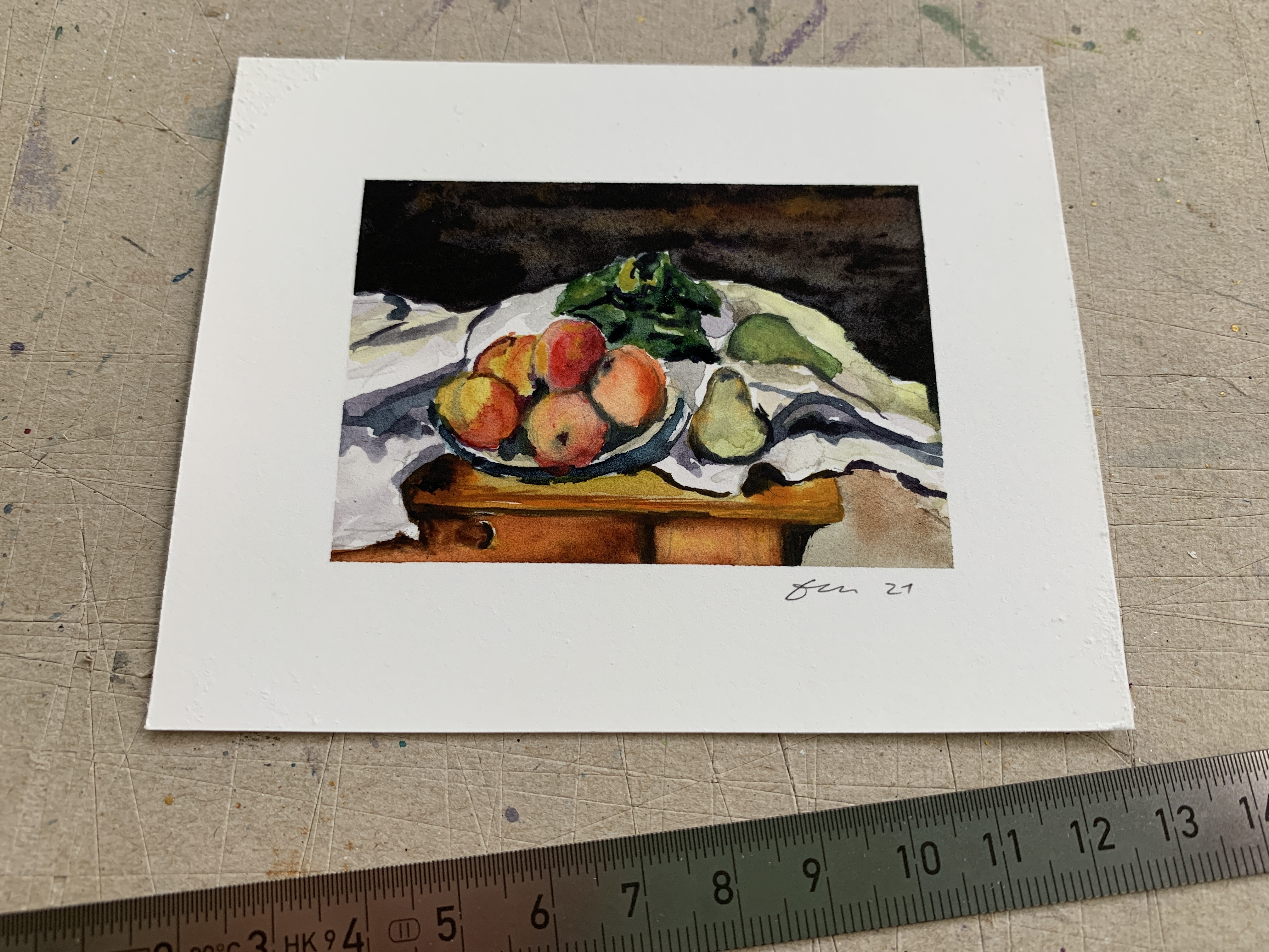 Aquarell "Obst"