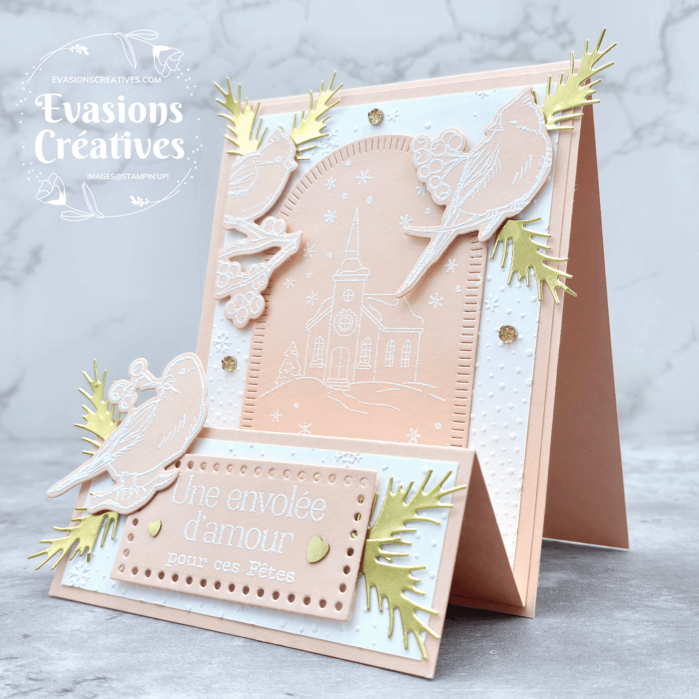 Cartes De Vœux Pailletées Shining Overlook - Double Face Nacré - Avec Enveloppe - Pour Noël, Anniversaire, Saint-Valentin - 7