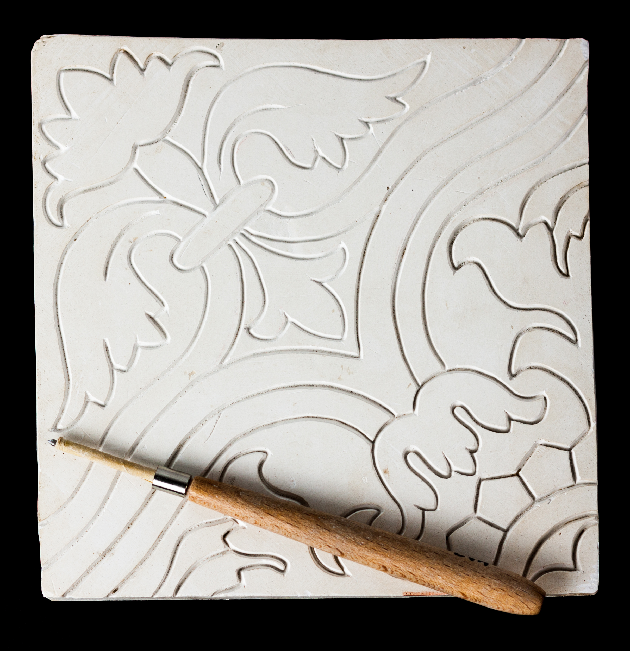 Molde de escayola para tochos de aristas