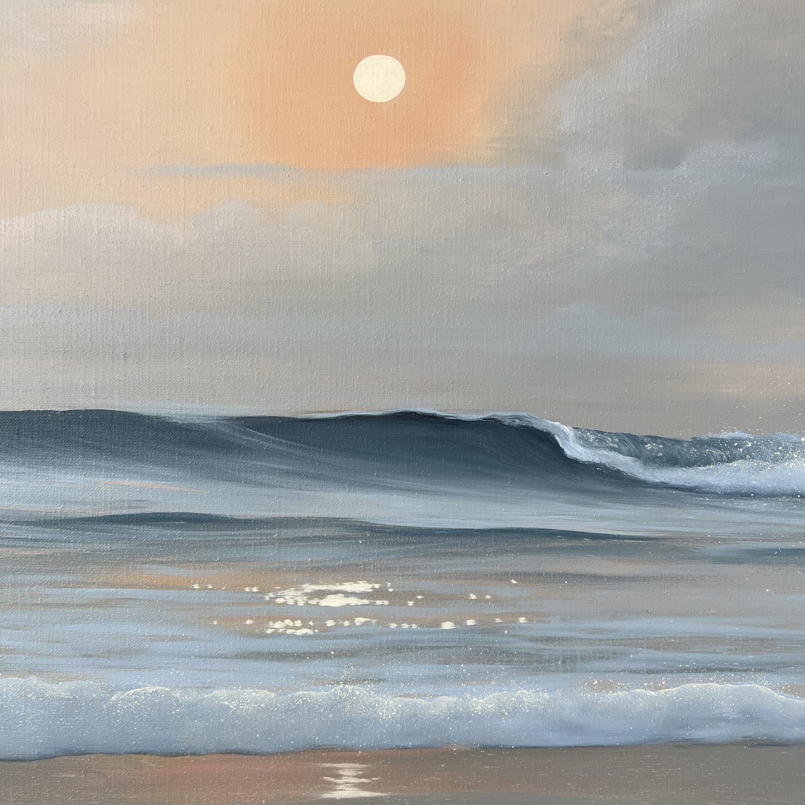 Soft Awakening - Original Hawaii Sunrise Painting 60x20