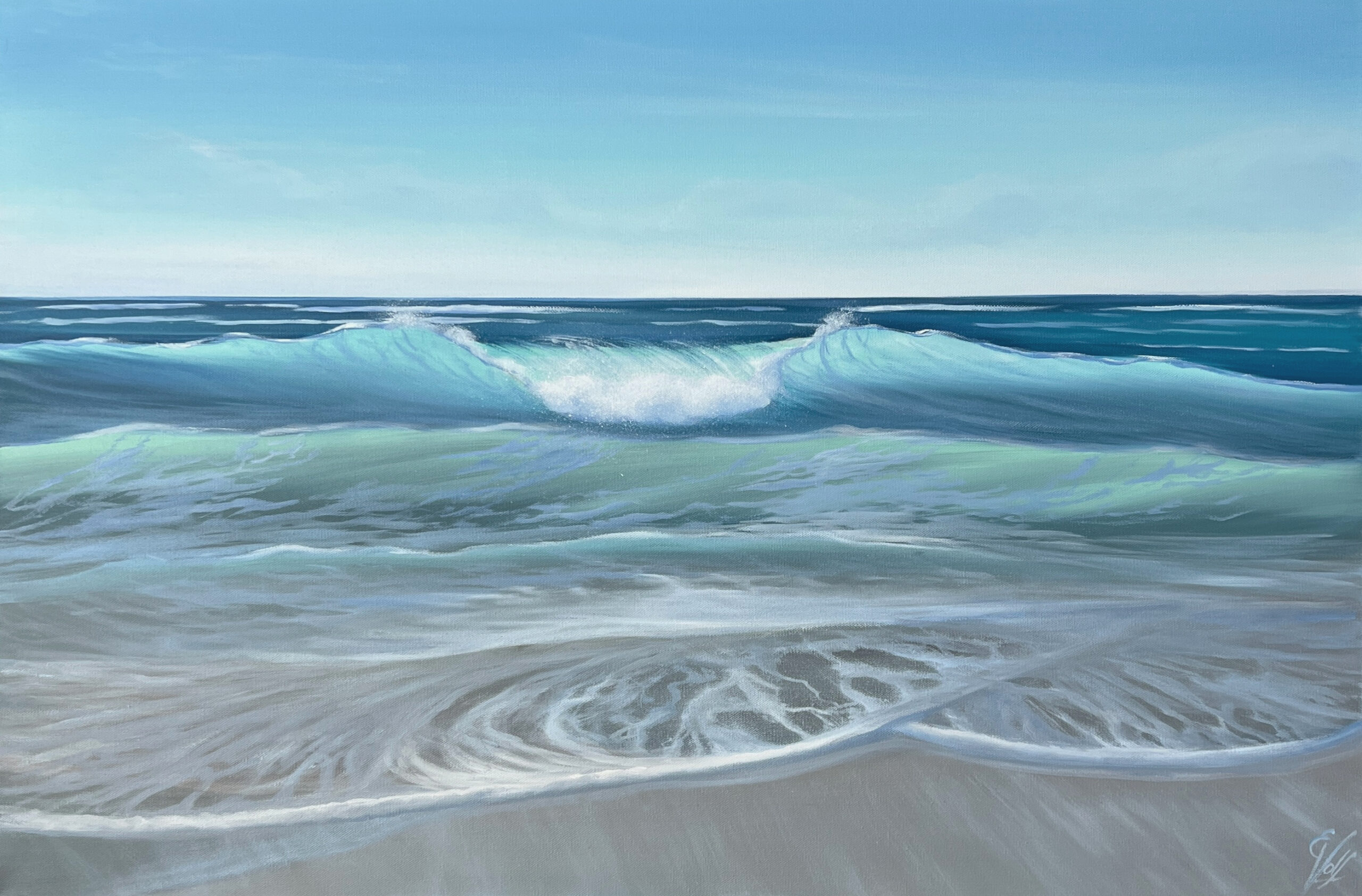 Summer Dreams – Hawaii Beach Oil Painting 24x36″