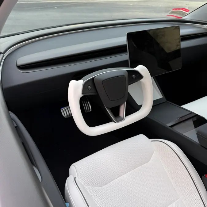 TESLA  MODEL 3 YOKE STEERING WHEEL HIGHLAND BLACK FINISH