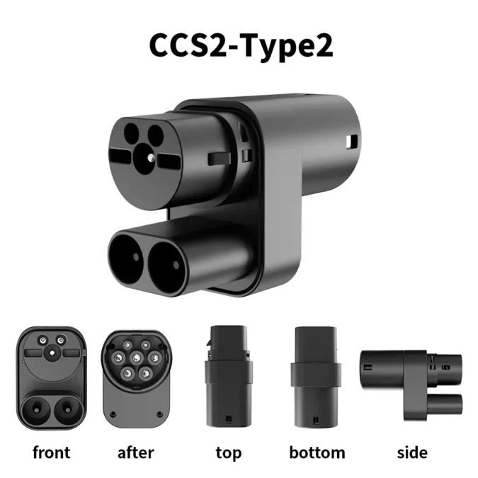 CCS2 TO TYPE 2  DC ADAPTER FOR EVCARS