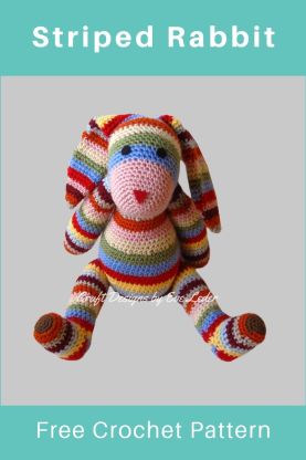 Free Crochet Striped Rabbit Pattern