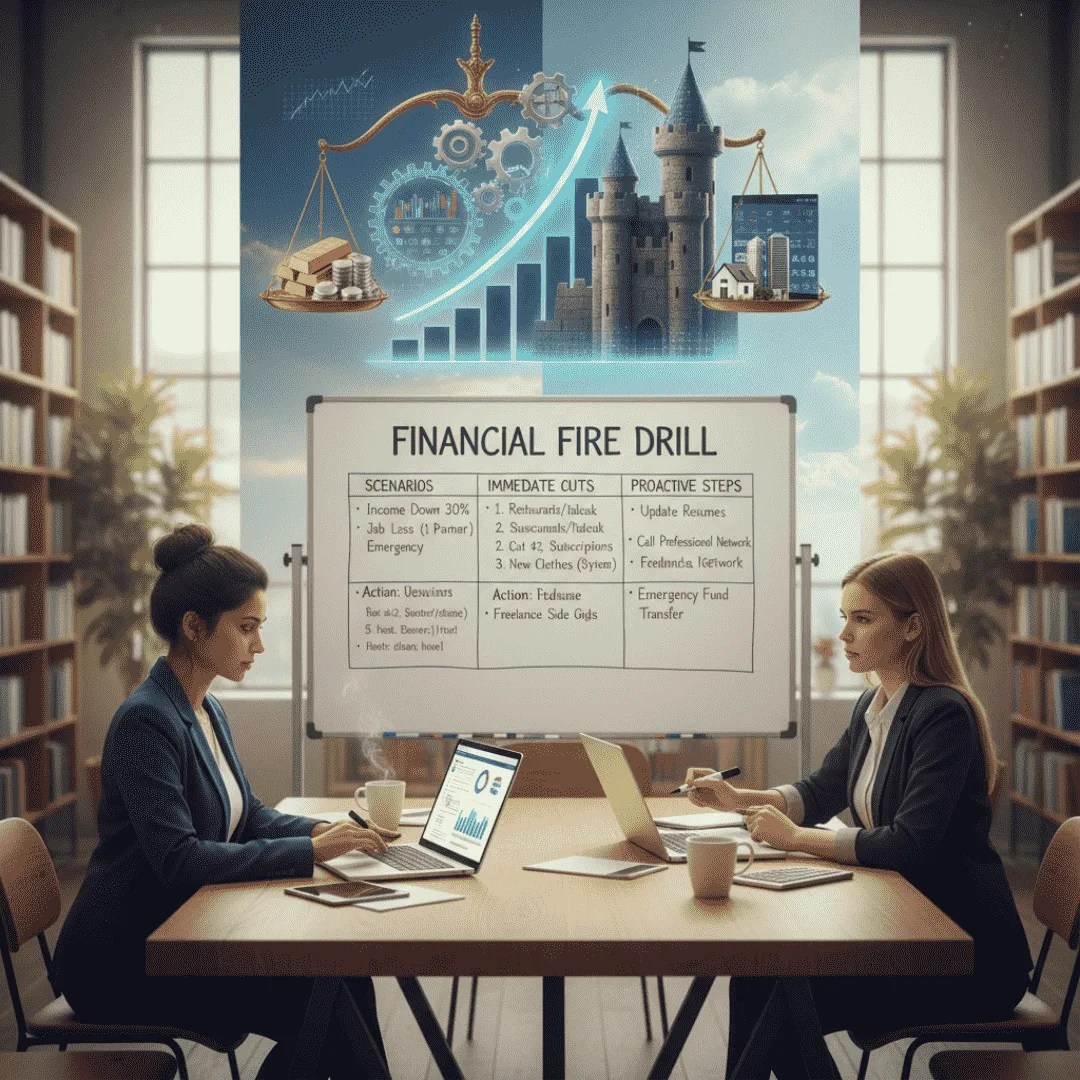 Young professional investing in a high-income skill, with a subtle upward trend graph in the background, symbolizing career growth and financial empowerment.
