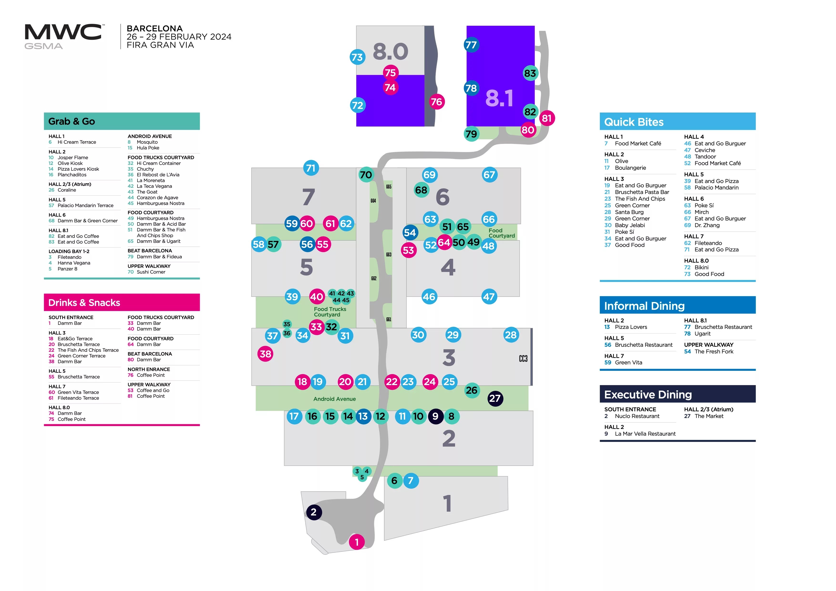 Onsite Services MWC Barcelona MWCB24 Catering Base Map A4 2.webp