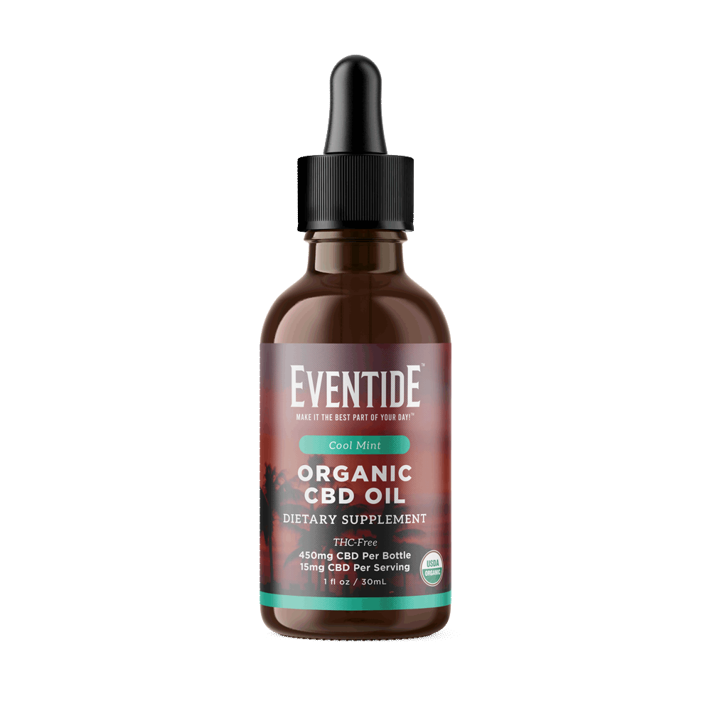 Organic CBD Tincture Mint 450mg THC-Free Broad Spectrum CBD