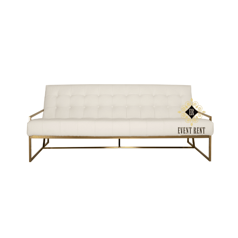 White Tufted Couch