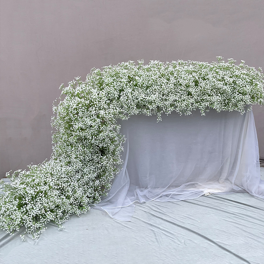 Silk Babies Breathe Flower Garland