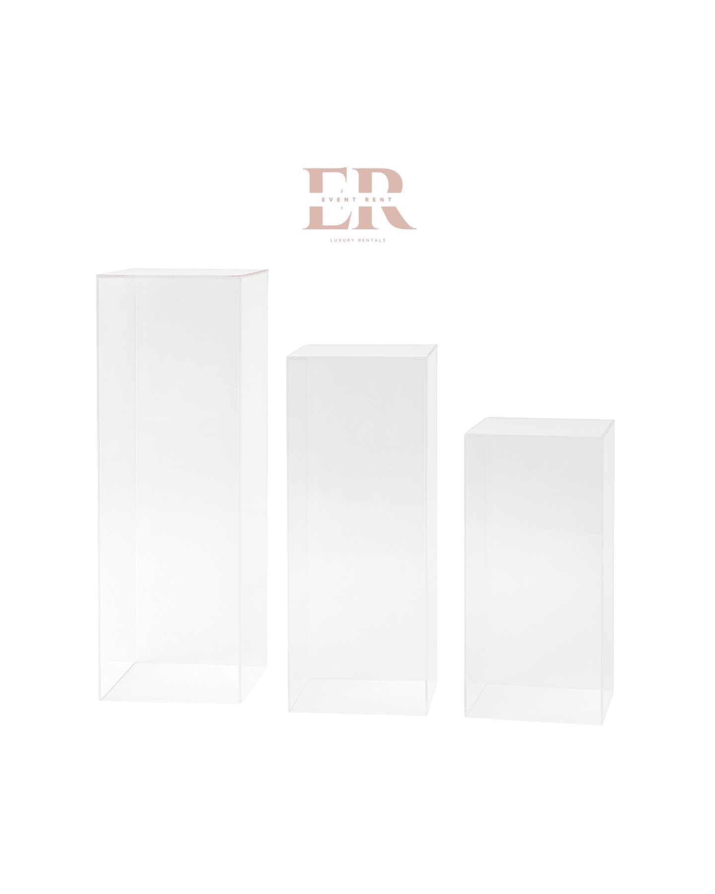 Clear Plinth/Stand | Square Top
