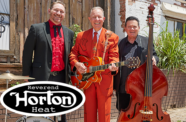 Reverend Horton Heat with special guest Messer Chups, performing live at the Kate.