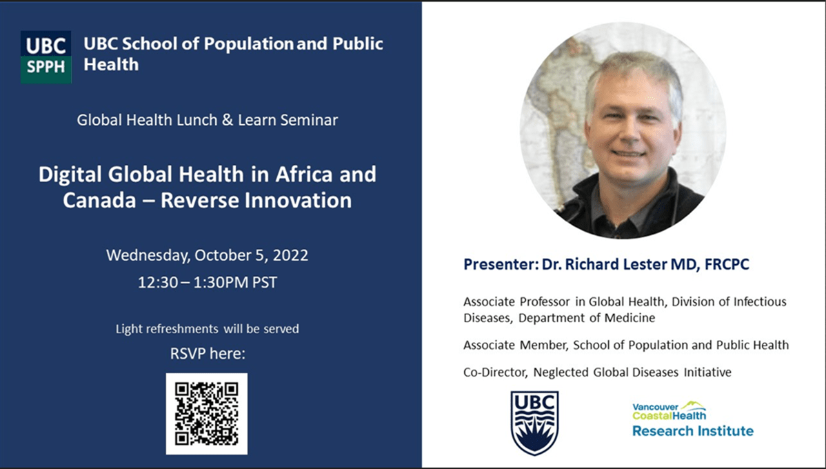 Global health lunch & learn seminar series: digital global health in