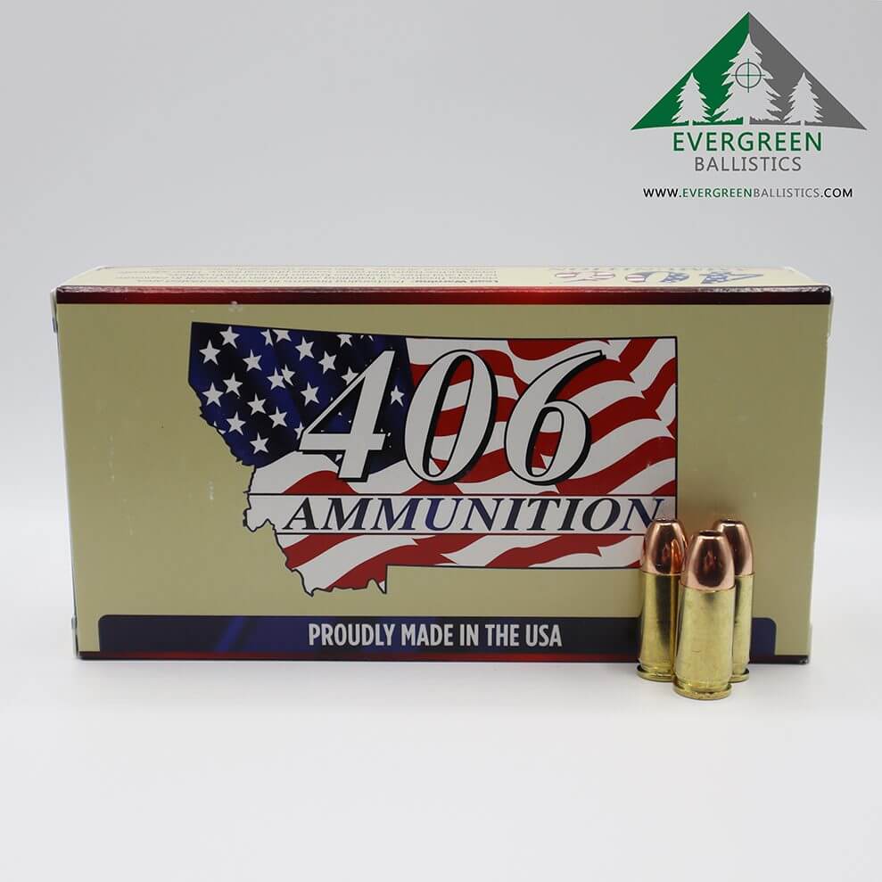 406 Ammo - 9mm 115 Grain Hollow Point – Evergreen Ballistics