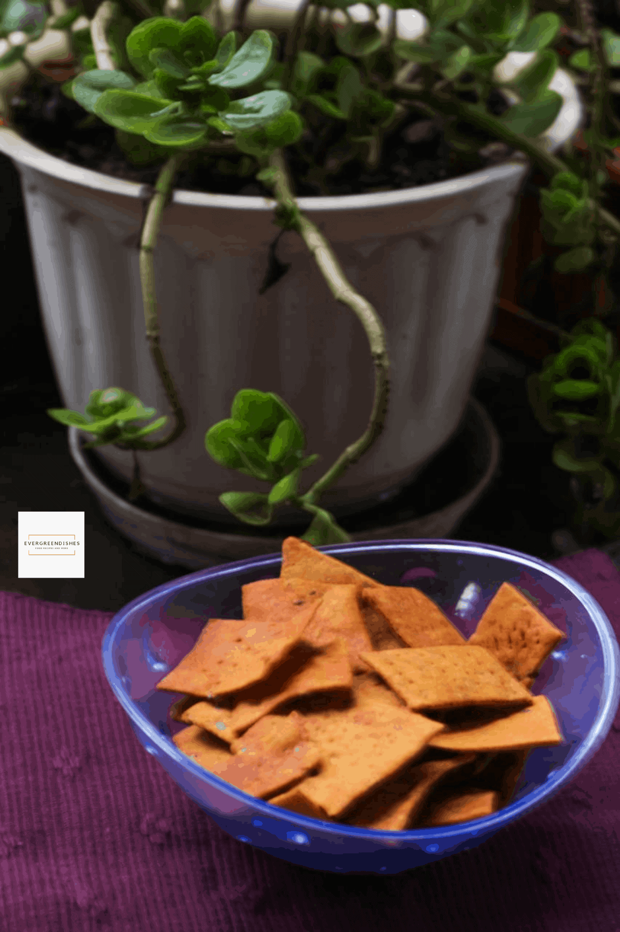 baked wheat chips
