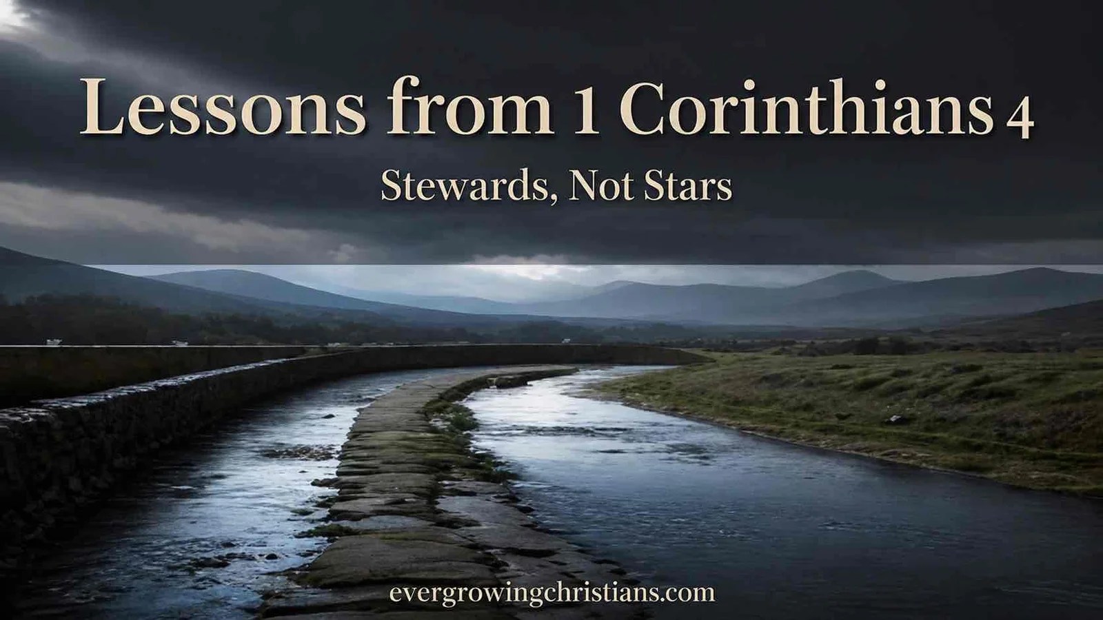 Lessons from 1 Corinthians 4