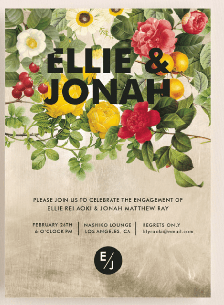 11 brilliant boho engagement party invitations to consider!