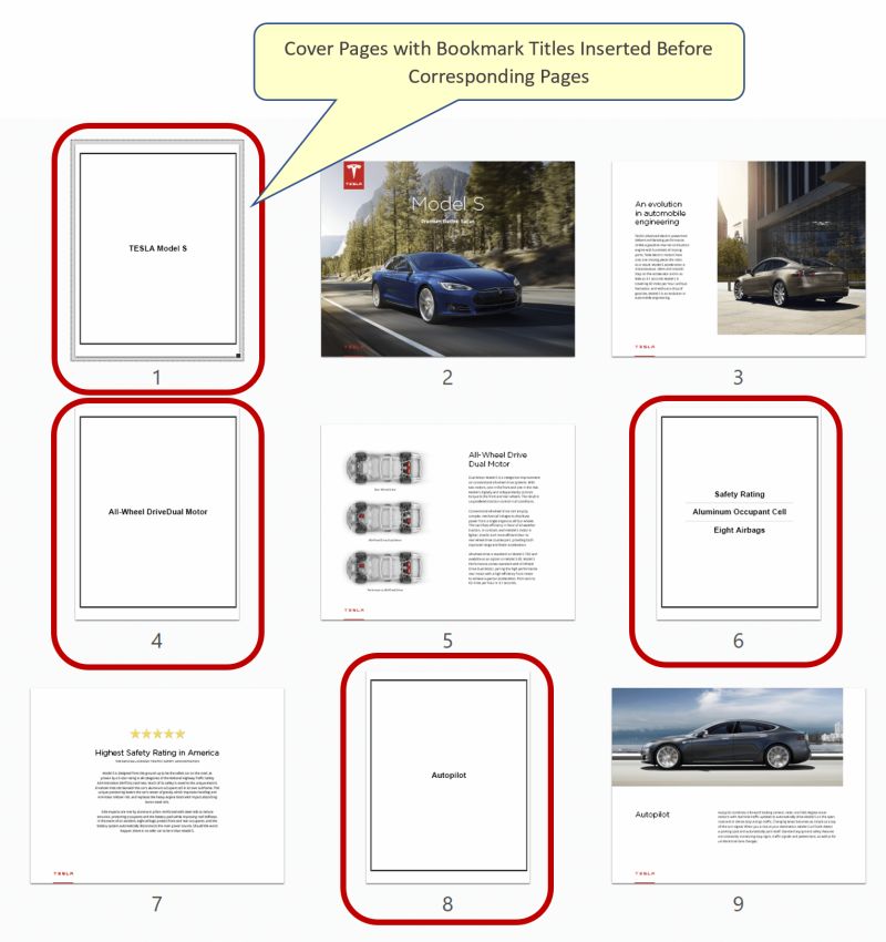 Inserting Bookmark Cover Pages - Landscape Art Collection - 8K Quality