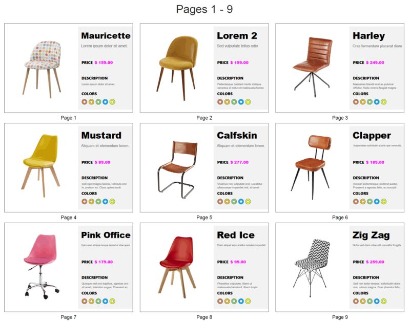 Create Visual Pdf Page Index - Light Texture Collection - Mobile Quality