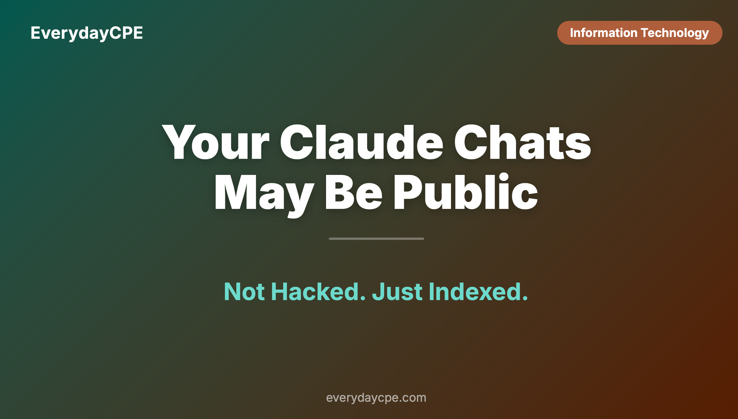 Your Claude Chats May Be Public