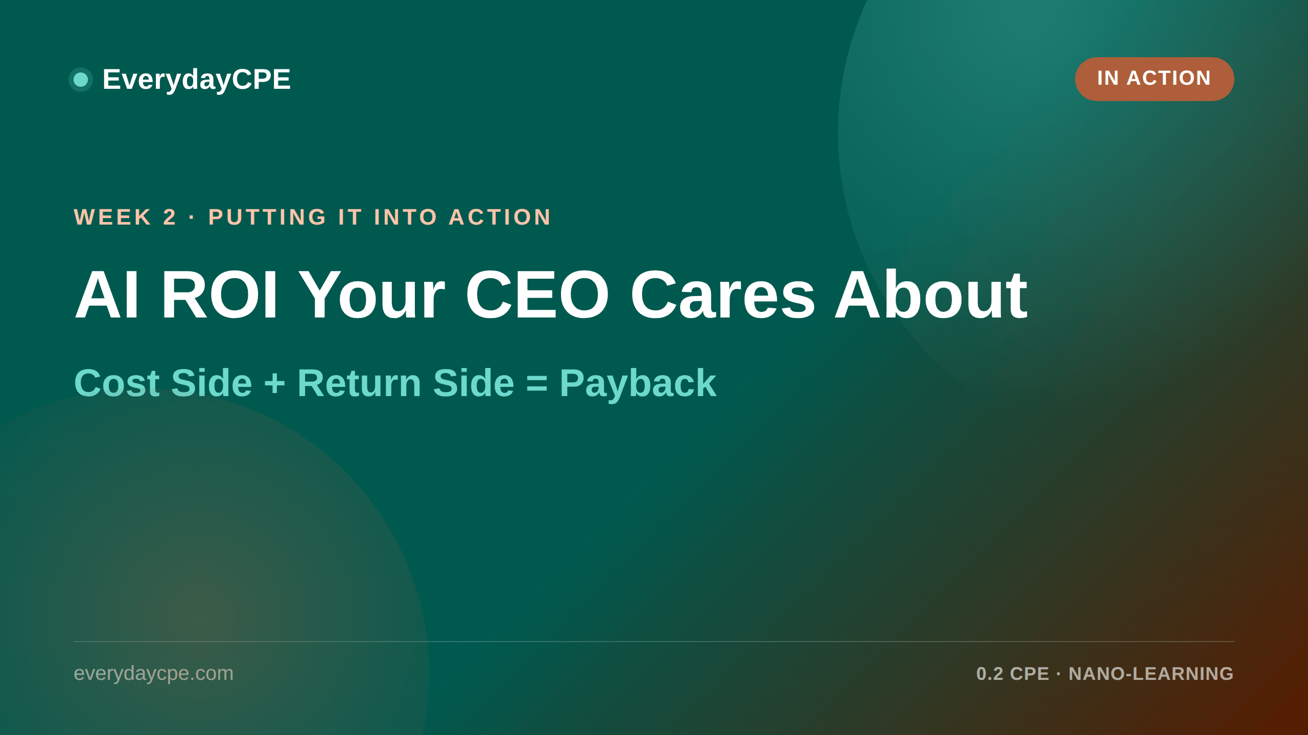 AI ROI Your CEO Cares About