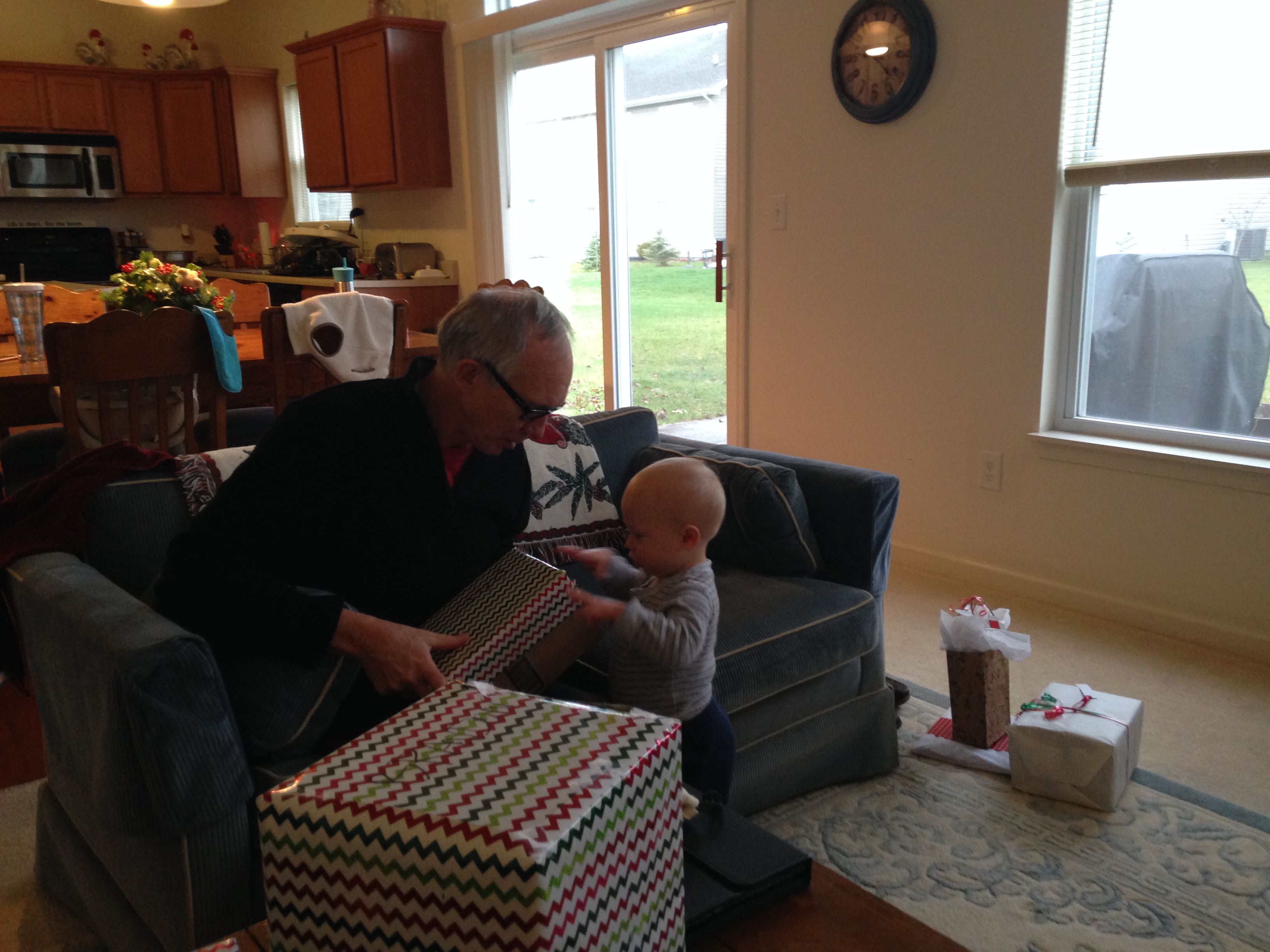 Little Christmas helper.