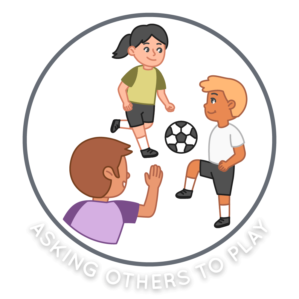 Free Elementary Play Skills PDF Everyday Speech Asking Others To Play Icon 
