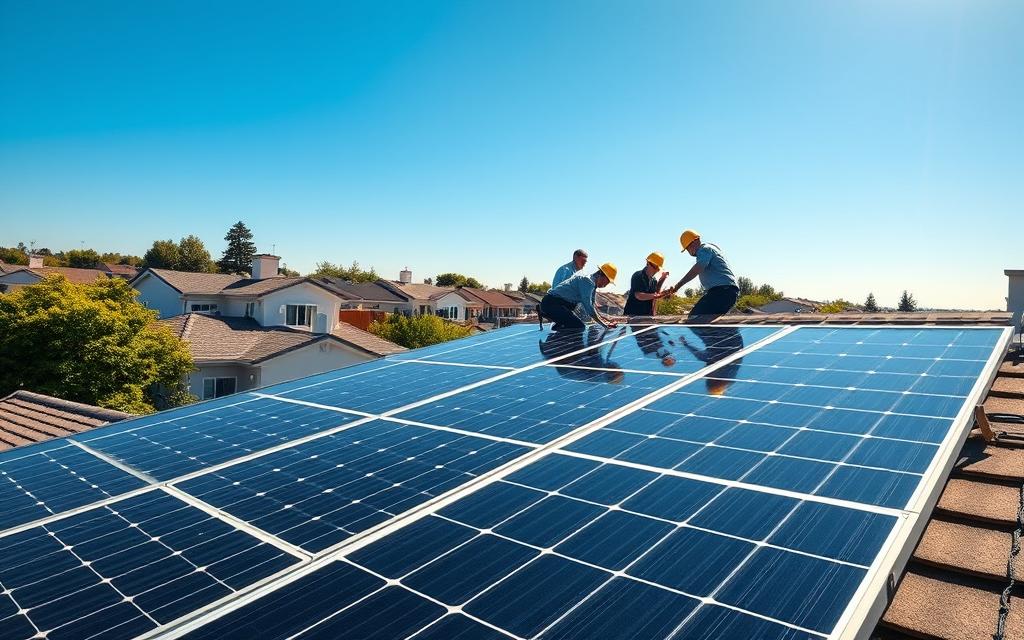 solar panel installation