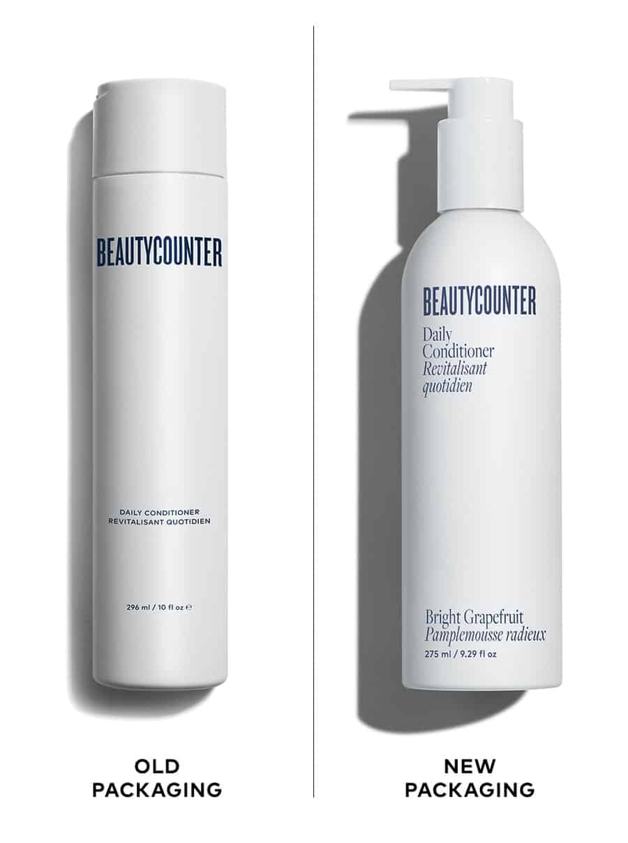Old vs. New Beautycounter Conditioner